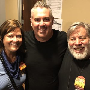 Woz and Janet with Ed Robertson from Bare Naked Ladies